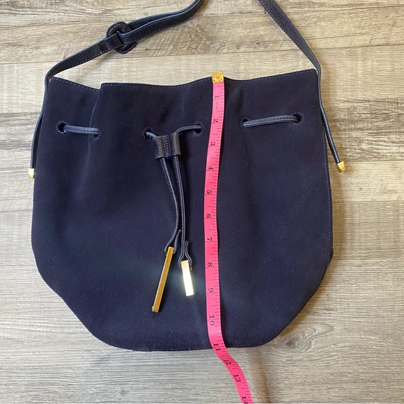 Halston Heritage Bags Halston Heritage Suede Leather Navy Blue